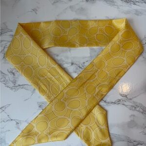 Coach Yellow Signature Pattern Scarf